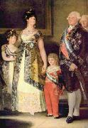 Francisco de Goya Portrat der Familie Karls IV., Detail oil painting reproduction